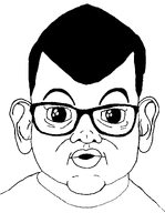 big_head chin ear glasses hair meta:tagme open_mouth raised_eyebrow variant:brandon // 864x1113 // 17.5KB