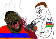 armenia azerbaijan black_skin blood brown_hair chain crying green_eyes judaism // 1238x872 // 463.4KB