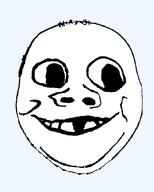 baby deformed front_facing hair looking_to_the_right smile soyjak subvariant:gapejak_front subvariant:nathaniel subvariant:nathaniel_front subvariant:wholesome_soyjak template transparent_background variant:gapejak // 500x622 // 20.1KB