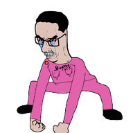 angry animated arm badge bloodshot_eyes clenched_teeth clothes communism crying dance full_body glasses hammer_and_sickle hand leftypol leg monkey_dance soyjak subvariant:chudjak_seething variant:chudjak white_skin // 570x595 // 84.4KB