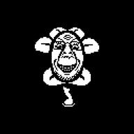 black_background flower flowey mustache ominous pixel_art plant scary smile stubble undertale variant:bernd video_game // 381x381 // 3.3KB