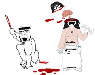 2soyjaks anti_soytan blood decapitation in_pain open_mouth sword variant:cobson // 3393x2683 // 294.4KB