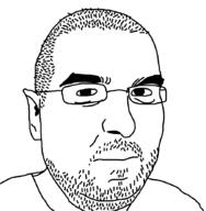 closed_mouth ear glasses hair soyjak stubble variant:unknown // 865x883 // 12.6KB