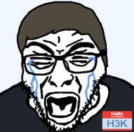H3K_(namefag) blue_eyes brown_hair crying eyes_closed hair name_tag namefags sad self_insert variant:rupturejak white_skin // 423x416 // 15.0KB