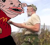 amerimutt animated ext=gif irl mcdonalds meta:Not_OC nas:amerimutt punch red_shirt varg_vikernes // 403x360 // 111.1KB