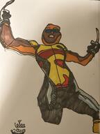 2024 arm closed_mouth clothes froot full_body glasses green_glasses leg orange_skin running text variant:unknown // 4032x3024 // 1.7MB