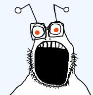 antenna cross_eyed open_mouth orange_eyes poopson reddit soyjak stubble variant:rarejak // 638x650 // 29.3KB