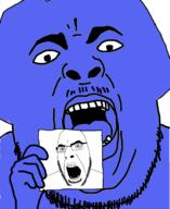 2soyjaks anti_cobson discord glasses holding_object open_mouth purple_skin soyjak stubble variant:chugsjak variant:cobson // 1124x1374 // 487.0KB