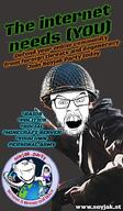 advertisement hanging helmet m1_helmet military recruitment_poster soldier soyjak_party soyjak_party_emblem suicide tranny troon variant:feraljak variant:impish_soyak_ears // 426x733 // 116.3KB