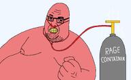 angry beard bloodshot_eyes brendan_fraser copium eyebrows fat fixed looking_at_you nasal_cannula oxygen_cylinder punch rage red_skin the_whale_(2022) transparent_background variant:whalejak vein whale // 1461x900 // 41.4KB