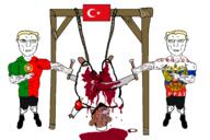 aryan blood bloodshot_eyes chad christianity clothes flag hanging islam meta:tagme muscles portugal rope russia saw turkiye turkroach variant:chudjak // 2574x1711 // 474.7KB