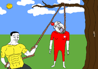 ack creator_(user) delicious_fruit drawn_background i_wanna_be_the_guy lynching red_shirt variant:bernd variant:chudjak yellow_shirt // 2100x1500 // 122.8KB
