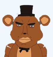 bowtie brown_skin five_nights_at_freddy's fnaf freddy_fazbear meta:tagme top_hat variant:chudjak wojakland // 927x992 // 339.2KB