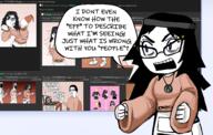 angry art artist:jaikacuz avengers beanie eyelashes female fetish fingerboy hair long_hair multiple_soyjaks nate necklace open_mouth redraw soy soyjak soylent soylent_(cacao) speech_bubble text tranny transformation variant:chudjak variant:soytan video_game // 7768x4944 // 6.9MB