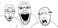 3_soyjaks another_nu_trio beard glasses meta:archive_about_this_soyjak trio variant:healthjak variant:sixtyseven variant:spergson // 1556x750 // 201.9KB