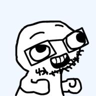 fist fsjal glasses hand open_mouth redraw soyjak stubble variant:fsjaljak // 1500x1500 // 35.0KB