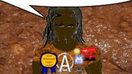 award brown_eyes brown_skin discord encyclopedia_dramatica flag:angola if_you_delete_this_you_are_a_shitskin_tranny_cockroach_with_a_3millimeters_tbp jewish_gooner meta:gift_for_veganefilist meta:i_hate_you_jassycuck_corder muscles protect_immigrant_rights shitskin speech_bubble_empty subhuman subvariant:muscular_chud text variant:chudjak veganefilist_(user) vein // 1280x720 // 1.4MB