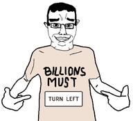 chud glasses merge millions_must_die pointing road road_sign sign subvariant:chudjak_front traffic_signal turn_left variant:chudjak variant:shirtjak // 617x559 // 101.9KB