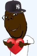black_skin black_skin_(wholesome) subvariant:wholesome_soyjak t_shirt variant:gapejak white_shirt yankee // 676x1021 // 250.5KB
