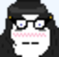 clothes embarrassed glasses hair tanmoji variant:soytan // 32x31 // 648