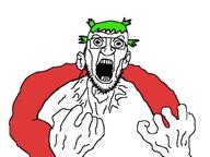 4chan 4cuck angry beard doom doom_(game) glasses green_hair nuvariant variant:dumjacque vein // 800x600 // 27.1KB