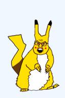 angry blush ear glasses kanto mouse open_mouth pikachu pokemon series:animaljaks soyjak subvariant:feralsquirrel tail trend:squirreljakking variant:feraljak // 340x512 // 56.0KB