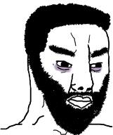 angry beard closed_mouth hair hairy soyjak tired variant:chudjak // 644x770 // 69.2KB