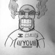 (you) angry artist:entiral drawfag drawing glasses i_hate pencil_drawing rage smoke soyjak stubble subvariant:science_lover variant:feraljak variant:markiplier_soyjak // 3105x3117 // 4.5MB