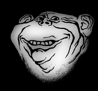 black_background ear evil looking_at_you ominous smile subvariant:hornyimp variant:impish_soyak_ears // 703x659 // 54.6KB