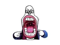 big_mouth gaping_mouth glasses teeth tounge variant:unknown // 1920x1437 // 698.9KB