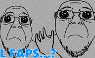 2soyjaks closed_mouth crying frown glasses hand oh_my_god_she_is_so_attractive rain soyjak stubble text variant:bernd // 968x593 // 429.6KB