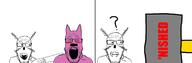 'p 2soyjaks abyssal_copepod ahegao banhammer closed_mouth comic glasses hoops hoops_and_yoyo mystery_flesh_pit_national_park open_mouth pink_skin subvariant:neutralplier variant:markiplier_soyjak // 1500x493 // 139.2KB