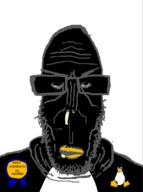 angry animal award beak beard crying euromutt european glasses gnulinux half_open_mouth mutt penguin red_eyes shitskin star_(symbol) subvariant:euromutt sweater tux variant:markiplier_soyjak // 594x797 // 38.3KB