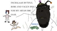 Hamas_2(namefag) antenna bandage beard black_skin brain countryhuman crescent crescent_and_star ear flag:france hairy hamass_2 islam jacketmasturbation meta:pornographic_content reddit redditard rotten_teeth rule34 slopjak stink_lines stinky stubble subvariant:hornyson sweating tiny_brain variant:cobson white_shirt woman yellow_teeth // 1567x868 // 181.8KB