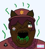 animal cat femboy femboy_pride_flag furfag green_aura jimbo_(namefag) meta:namefags oneshot paw puke spade stench stubble variant:alicia // 592x647 // 53.1KB