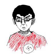 closed_mouth clothes ear glasses hair nazism redraw swastika variant:chudjak // 303x296 // 12.9KB