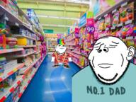 2soyjaks baby cado chain closed_eyes closed_mouth deformed ear father full_body irl_background its_over nikocado_avocado propeller_hat shoe smile stubble subvariant:gapealien subvariant:jacobson text toy variant:a24_slowburn_soyjak variant:gapejak variant:impish_soyak_ears // 1600x1200 // 3.1MB