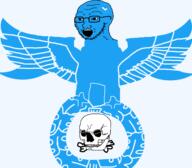 bird bone eagle nazism skull totenkopf twitter twitter_checkmark variant:chudjak // 1600x1400 // 112.1KB