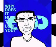 angry animated animation_meme big_lips blue_eyes bowtie cartoon clothes ext=mp4 glasses hair looking_at_you music music_parody mymy ongezellig orange_hair orange_skin subvariant:chudjak_front talking thick_eyebrows variant:chudjak // 678x570, 20.9s // 1.9MB