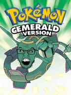 angry dragon emerald gem gemerald glasses green_skin hoenn monster mustache open_mouth pokemon pokemon_emerald rayquaza soyjak stubble text variant:feraljak video_game // 528x704 // 501.7KB