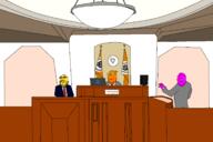 Thinkson chud_##_developer chud_##_froot chud_##_manager court courtroon froot meta:tagme mustard orange pink purple room yellow // 1700x1133 // 72.0KB