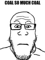 closed_mouth coal glasses neutral soyjak stubble subvariant:neutralplier text variant:markiplier_soyjak // 500x666 // 137.3KB