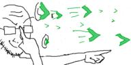 fate_stay_night gate_of_babylon_(fate) glowing_glasses greentext meme_arrow oekaki pointing variant:soyak visual_novel // 500x250 // 16.0KB