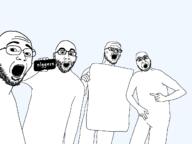 4soyjaks arm full_body glasses hand holding_object looking_at_you multiple_soyjaks new_york operation_jew_york phone pointing sign soyjak stubble template text variant:a24_slowburn_soyjak variant:cobson variant:gapejak variant:nojak // 1280x960 // 27.2KB