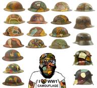 1916 1917 beard brodie_helmet camouflage closed_mouth clothes collector colorful combat_helmet glasses helmet i_heart i_love looking_at_you military smile soyjak stahlhelm subvariant:science_lover text tshirt variant:markiplier_soyjak white_background world_war_1 // 2092x1906 // 848.9KB