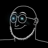 glasses inverted smile soyjak stubble thougher variant:weirdpenis weirdpenis // 900x900 // 86.5KB