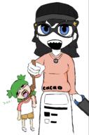 4chan anime bloodshot_eyes clothes dead glasses hair holding_object nintendo nintendo_switch rope variant:bernd variant:soytan video_game yotsoyba // 1126x1704 // 583.8KB