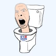artist:sectionalism blue_eyes grey_hair joe_biden open_mouth skibidi_toilet stubble toilet variant:cobson wrinkles // 800x800 // 61.4KB