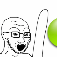 animated arm ball clapping glasses green_ball open_mouth soyjak stubble variant:soyak // 800x451 // 334.7KB
