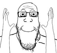 eyebags fuck glasses hand smile soyjak stubble variant:markiplier_soyjak // 778x728 // 20.1KB